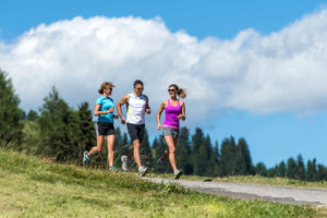 Running on the Seiser Alm
