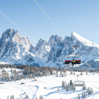 Winterlandschaft Dolomiten - Seiser Alm