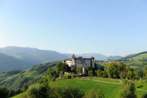 Beautiful hiking trails to Prösels Castle near Ums in the municipality of Völs am Schlern