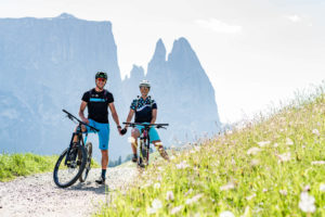 Mountainbiken auf der Seiser Alm