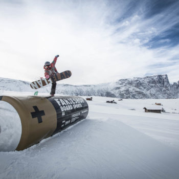 Snowpark King Laurin auf der Seiser Alm in den Dolomiten